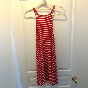 Women’s Old Navy red and white striped sundress. Size XS